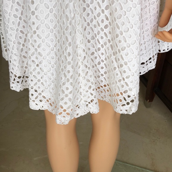 WHITE EYELET DRESS - Picture 7 of 8
